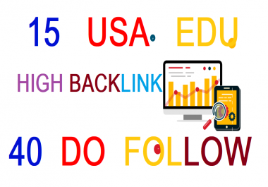 10 USA EDU 40 DO FOLLOW High Authority Backlinks for better ranking for your websites.
