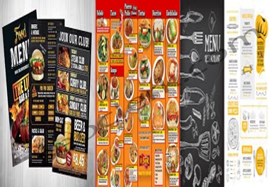 I Do All Sized Editable Restaurant Menu, Food Menu