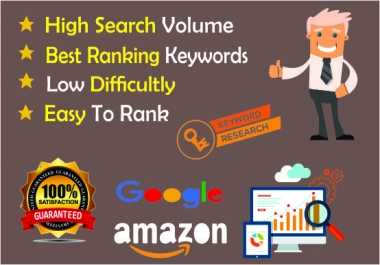 I Will Do Deeply And Profitable SEO Keyword Research And Backlink Analysis