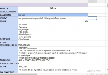 Data Sourcing,  Data Scraping,  Data Mining,  Web Research,  Lead Generation